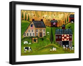 Salt Box Dairy Farm Cheryl Bartley-Cheryl Bartley-Framed Giclee Print