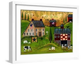 Salt Box Dairy Farm Cheryl Bartley-Cheryl Bartley-Framed Giclee Print