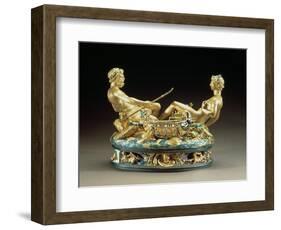 Salt Cellar or Saliera, Belonging to King Francis I of France of the Earth and Sea United-Benvenuto Cellini-Framed Giclee Print