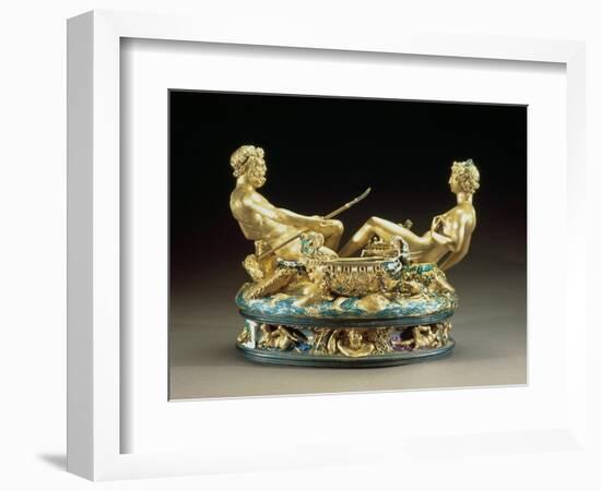 Salt Cellar or Saliera, Belonging to King Francis I of France of the Earth and Sea United-Benvenuto Cellini-Framed Giclee Print