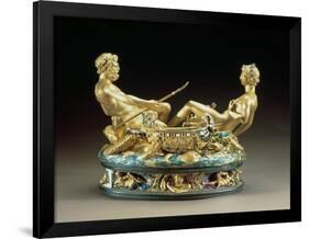 Salt Cellar or Saliera, Belonging to King Francis I of France of the Earth and Sea United-Benvenuto Cellini-Framed Giclee Print