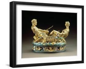 Salt Cellar or Saliera, Belonging to King Francis I of France of the Earth and Sea United-Benvenuto Cellini-Framed Giclee Print