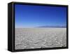 Salt Deposits in Salar de Uyuni Salt Flat and Andes Mountains in Distance in South-Western Bolivia-Simon Montgomery-Framed Stretched Canvas