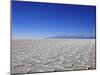 Salt Deposits in Salar de Uyuni Salt Flat and Andes Mountains in Distance in South-Western Bolivia-Simon Montgomery-Mounted Photographic Print
