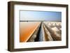 Salt Fields at Phetchaburi, Thailand-isarescheewin-Framed Photographic Print