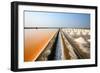 Salt Fields at Phetchaburi, Thailand-isarescheewin-Framed Photographic Print