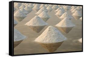 Salt Fields, Phetchaburi, Thailand-isarescheewin-Framed Stretched Canvas