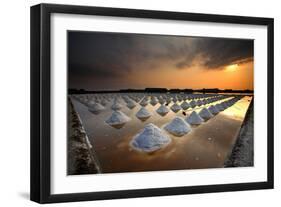 Salt Fields, Phetchaburi, Thailand-isarescheewin-Framed Photographic Print