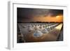 Salt Fields, Phetchaburi, Thailand-isarescheewin-Framed Photographic Print