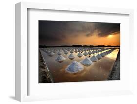 Salt Fields, Phetchaburi, Thailand-isarescheewin-Framed Photographic Print