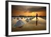 Salt Fields, Phetchaburi, Thailand-isarescheewin-Framed Photographic Print