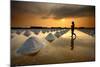 Salt Fields, Phetchaburi, Thailand-isarescheewin-Mounted Photographic Print