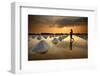 Salt Fields, Phetchaburi, Thailand-isarescheewin-Framed Photographic Print