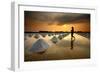 Salt Fields, Phetchaburi, Thailand-isarescheewin-Framed Photographic Print