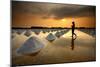 Salt Fields, Phetchaburi, Thailand-isarescheewin-Mounted Photographic Print