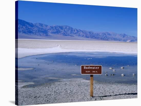 Salt Flats Badwater Death Valley, California, Nevada, USA-Nigel Francis-Stretched Canvas