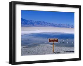 Salt Flats Badwater Death Valley, California, Nevada, USA-Nigel Francis-Framed Photographic Print