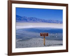 Salt Flats Badwater Death Valley, California, Nevada, USA-Nigel Francis-Framed Photographic Print