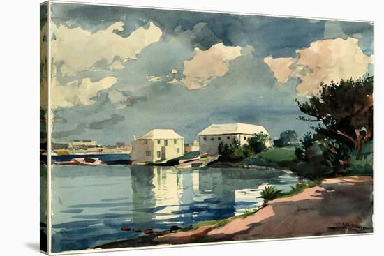 Salt Kettle, Bermuda. Dated: 1899. Dimensions: sheet: 35.4 × 53.3 cm (13 15/16 × 21 in.). Medium...-Winslow Homer-Stretched Canvas