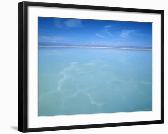 Salt-Laden Water of Lagunada Salada in the Salar de Atacama, Salt Flat, Atacama Desert, Chile-Lin Alder-Framed Photographic Print