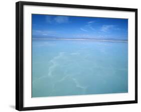 Salt-Laden Water of Lagunada Salada in the Salar de Atacama, Salt Flat, Atacama Desert, Chile-Lin Alder-Framed Photographic Print