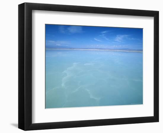 Salt-Laden Water of Lagunada Salada in the Salar de Atacama, Salt Flat, Atacama Desert, Chile-Lin Alder-Framed Photographic Print