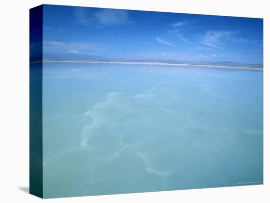 Salt-Laden Water of Lagunada Salada in the Salar de Atacama, Salt Flat, Atacama Desert, Chile-Lin Alder-Stretched Canvas