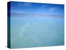 Salt-Laden Water of Lagunada Salada in the Salar de Atacama, Salt Flat, Atacama Desert, Chile-Lin Alder-Stretched Canvas