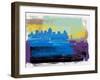 Salt Lake City Abstract Skyline II-Emma Moore-Framed Art Print