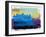 Salt Lake City Abstract Skyline II-Emma Moore-Framed Art Print