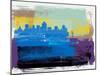 Salt Lake City Abstract Skyline II-Emma Moore-Mounted Art Print