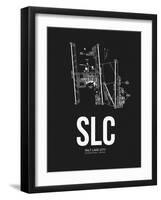 Salt Lake City Airport Black-NaxArt-Framed Art Print