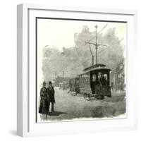 Salt Lake City an Electric Tramway by Overhead Connection 1891 Usa-null-Framed Giclee Print