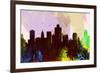 Salt Lake City Skyline-NaxArt-Framed Art Print