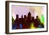 Salt Lake City Skyline-NaxArt-Framed Art Print