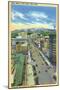 Salt Lake City, Utah, Aerial View of Main Street-Lantern Press-Mounted Art Print