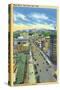 Salt Lake City, Utah, Aerial View of Main Street-Lantern Press-Stretched Canvas