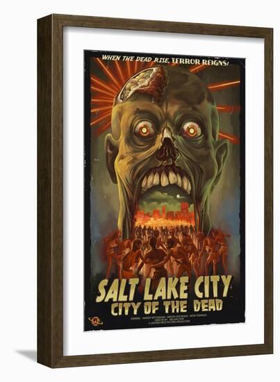 Salt Lake City, Utah - City of the Dead-Lantern Press-Framed Art Print