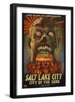 Salt Lake City, Utah - City of the Dead-Lantern Press-Framed Art Print