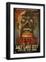 Salt Lake City, Utah - City of the Dead-Lantern Press-Framed Art Print