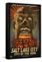 Salt Lake City, Utah - City of the Dead-Lantern Press-Framed Stretched Canvas