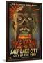 Salt Lake City, Utah - City of the Dead-Lantern Press-Framed Art Print