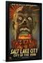 Salt Lake City, Utah - City of the Dead-Lantern Press-Framed Art Print