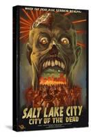 Salt Lake City, Utah - City of the Dead-Lantern Press-Stretched Canvas