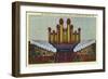 Salt Lake City, Utah, Interior View of the Mormon Tabernacle Choir and Organ-Lantern Press-Framed Art Print