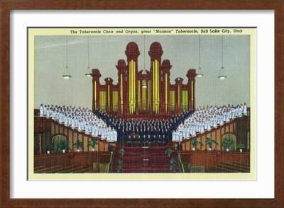 Salt Lake City, Utah, Interior View of the Mormon Tabernacle ...