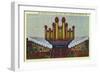 Salt Lake City, Utah, Interior View of the Mormon Tabernacle Choir and Organ-Lantern Press-Framed Art Print