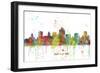 Salt Lake City Utah Skyline MCLR 1-Marlene Watson-Framed Giclee Print