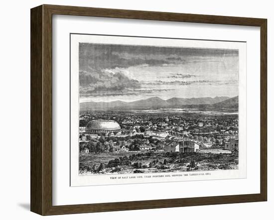 Salt Lake City, Utah, USA, 1877-null-Framed Giclee Print