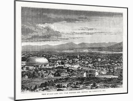 Salt Lake City, Utah, USA, 1877-null-Mounted Giclee Print